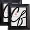2 Pack Craig Frames Upscale Satin Black Picture Frame